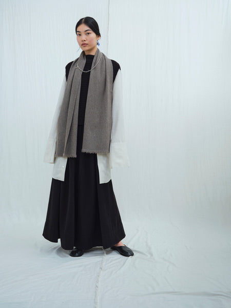 Soft & Warm Classic Yak Wool Skinny Scarf, Ethical Wool, Norlha