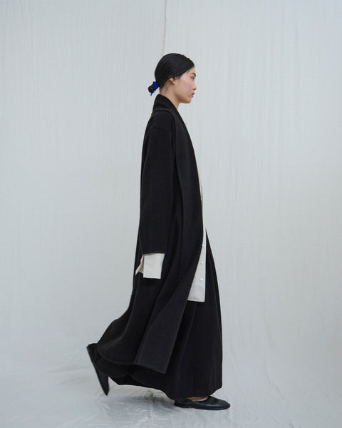 Women's Shawl-Collar Coat. Luxuriously soft wool coats from Norlha