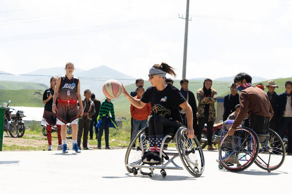PARALYMPIANS ON THE PLATEAU - NORLHA INTRODUCES WHEELCHAIR HOOPS