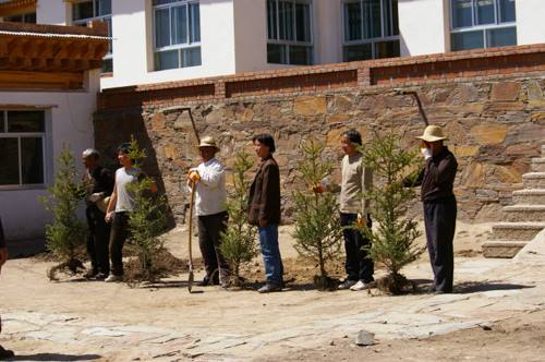 TREE PLANTING AT NORLHA