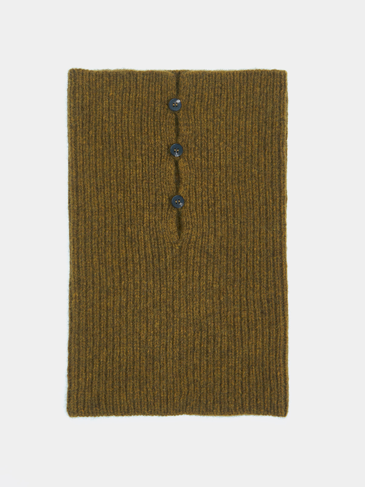 Button Down Ribbed Neck Piece