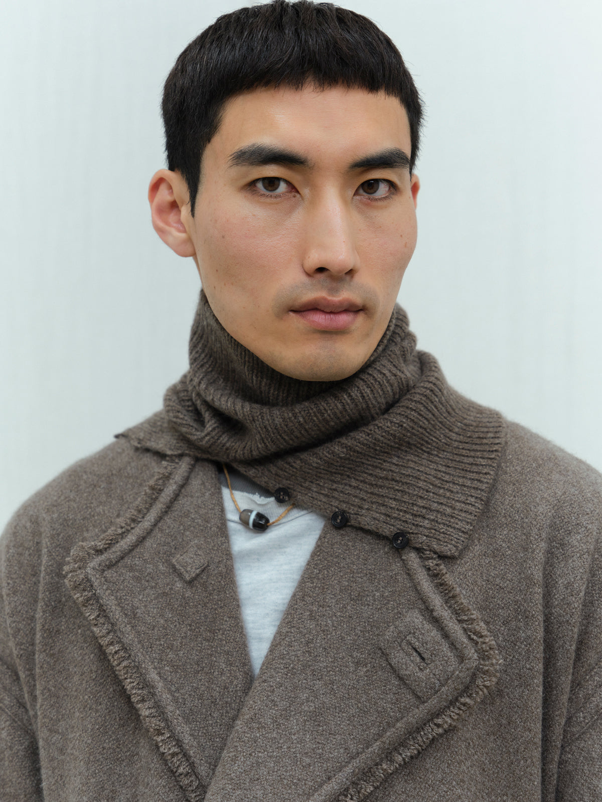 Nomad Net Boiled Skinny Scarf. Luxuriously soft yak wool scarves