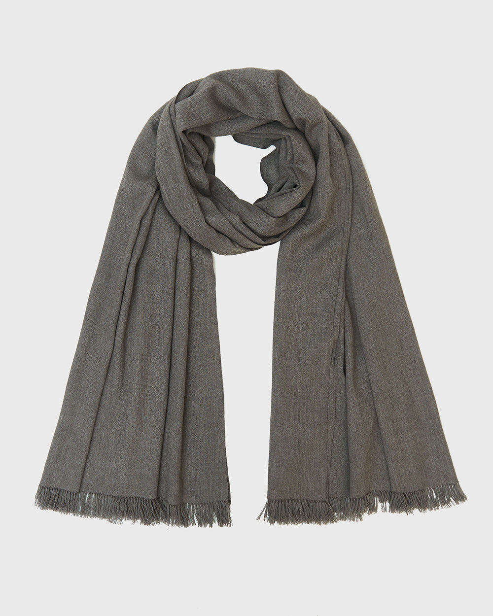 Yak Wool and Silk Chic Wind Shawl, handwoven at Norlha Atelier