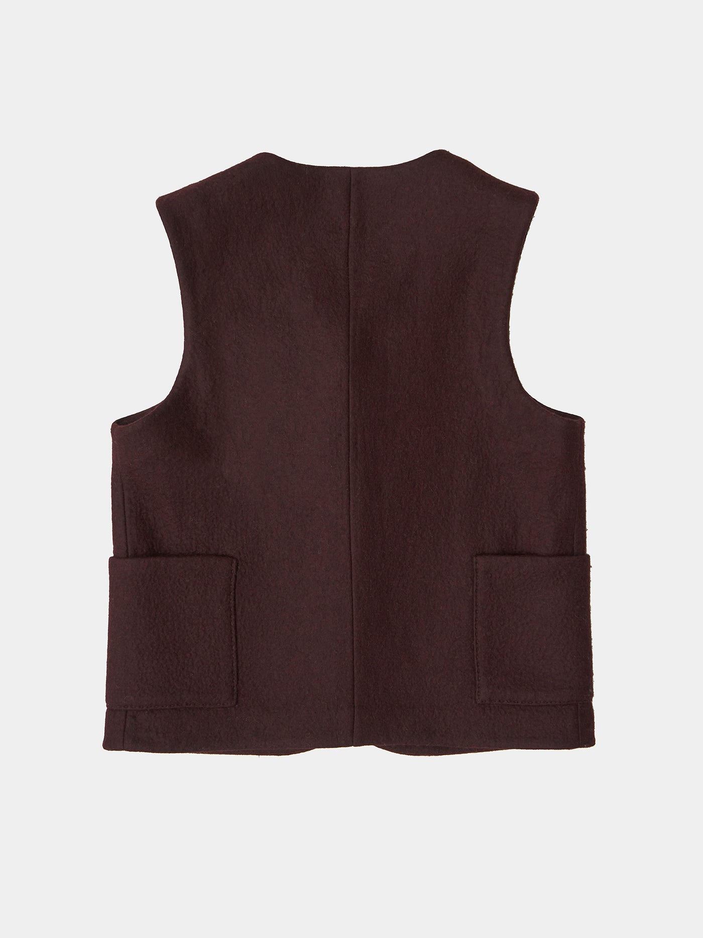 Classic Felted Yak Wool Vest, Sustainable luxury from Norlha