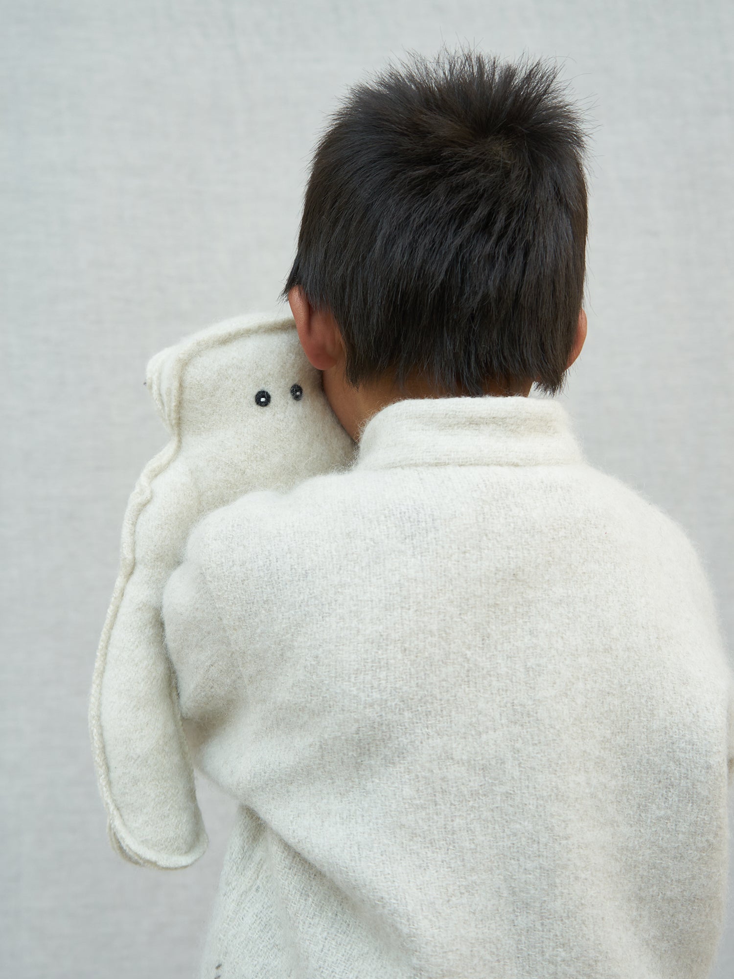 Natural Yak White Yak Wool Yeti Toy. Ethically made toys from