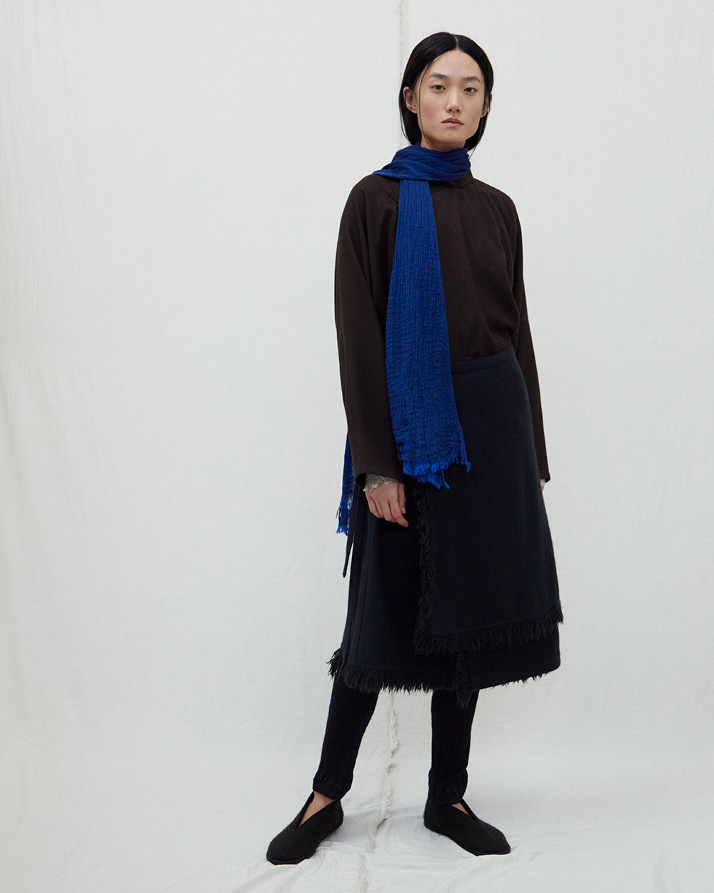 Feather Haze Scarf. Yak wool and silk scarves and