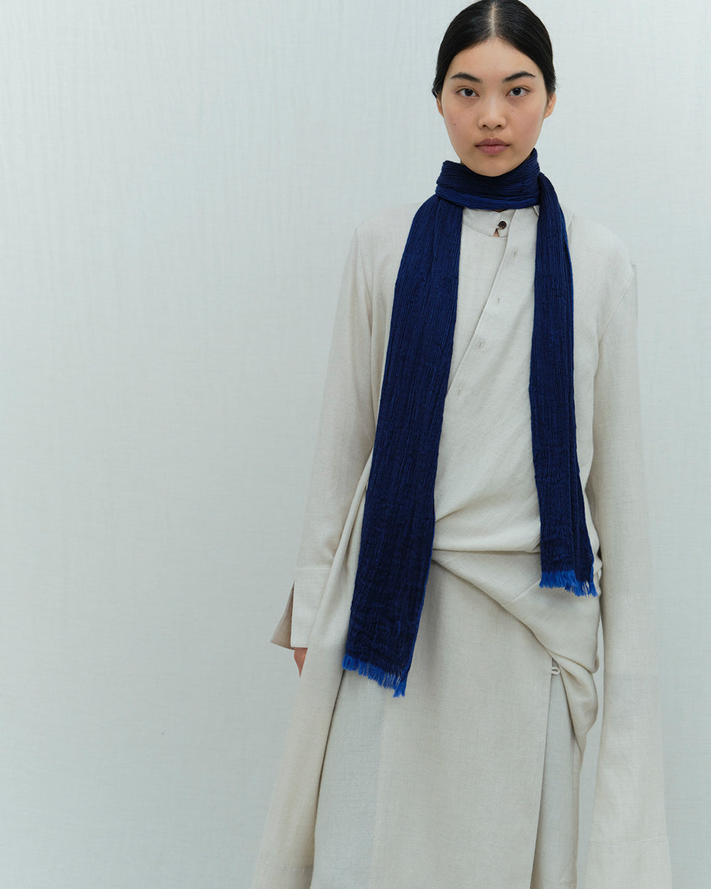 Feather Haze Scarf. Yak wool and silk scarves and accessories, Norlha