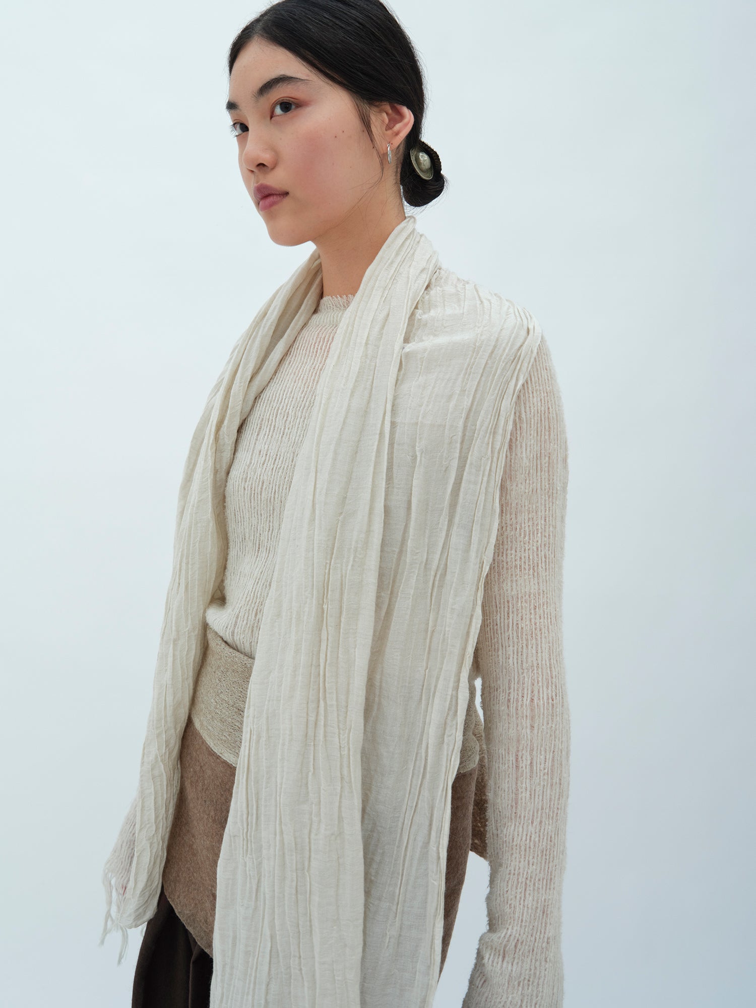 Feather Light Scarf. Handwoven by artisans on Tibetan Plateau