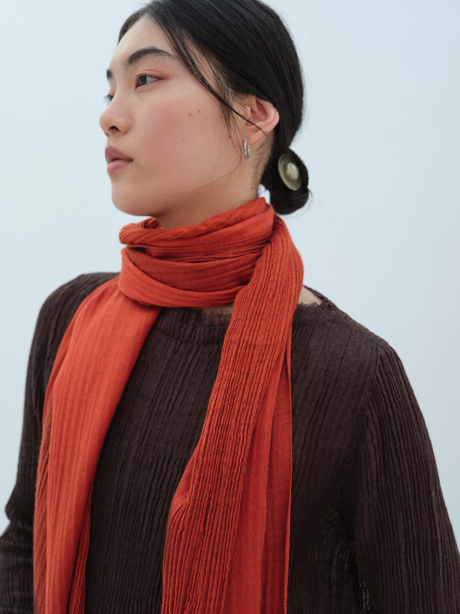 【CTHY】HIGH-END YAK WOOL FRINGE STOLE 小物 CTHY: YAK WOOL LINE FRINGE STOLE HIGH-END YAK WOOL FRINGE