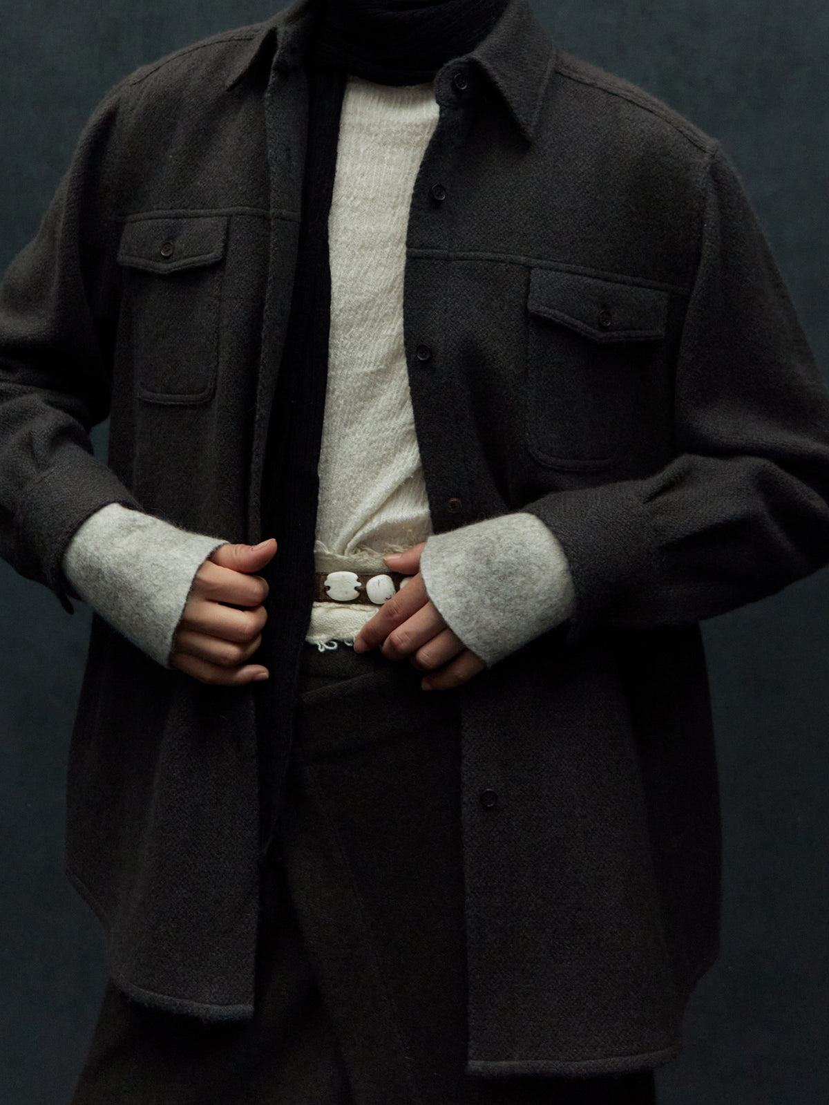 Felt Cuffs. Handmade yak wool felt accessories from B Corp Norlha