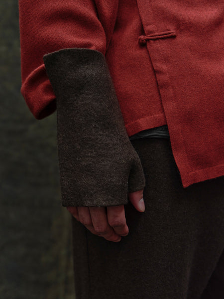 Luxury Felt Wrist Warmers from B corp certified Norlha