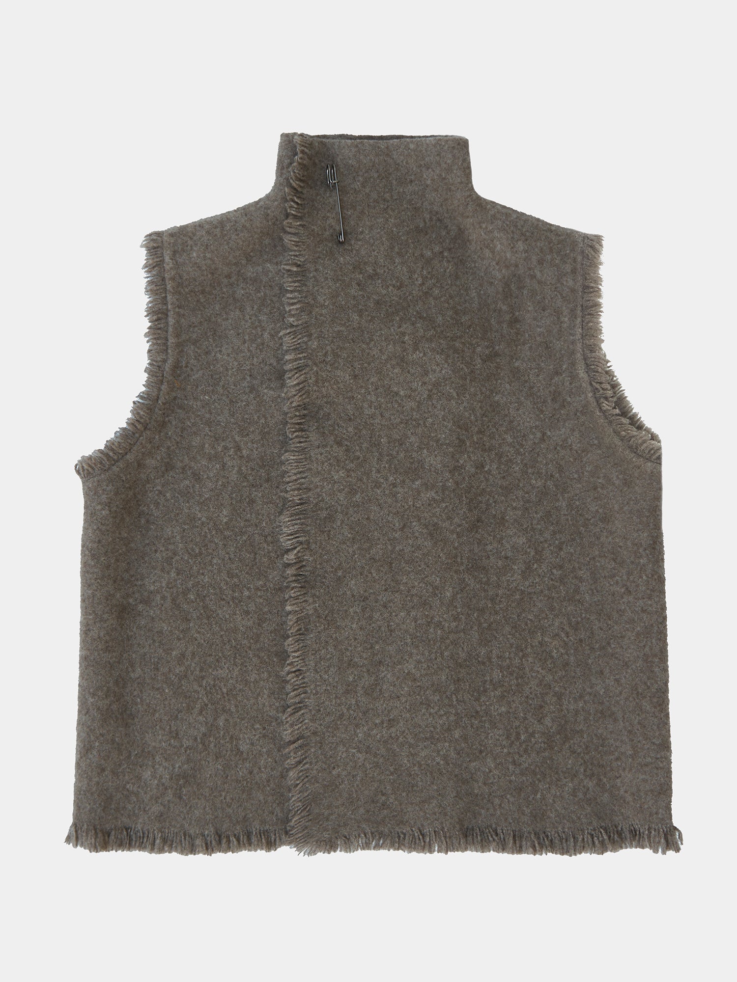 Dense Boiled Fringed Vest