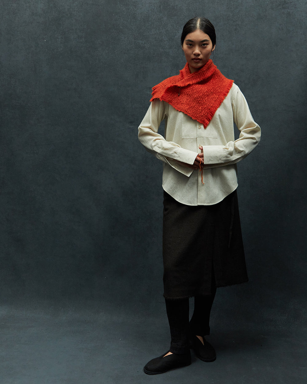 小物 Hazama unknown stardust down neck warmer Chevron Down Neck Warmer | Perfect Moment