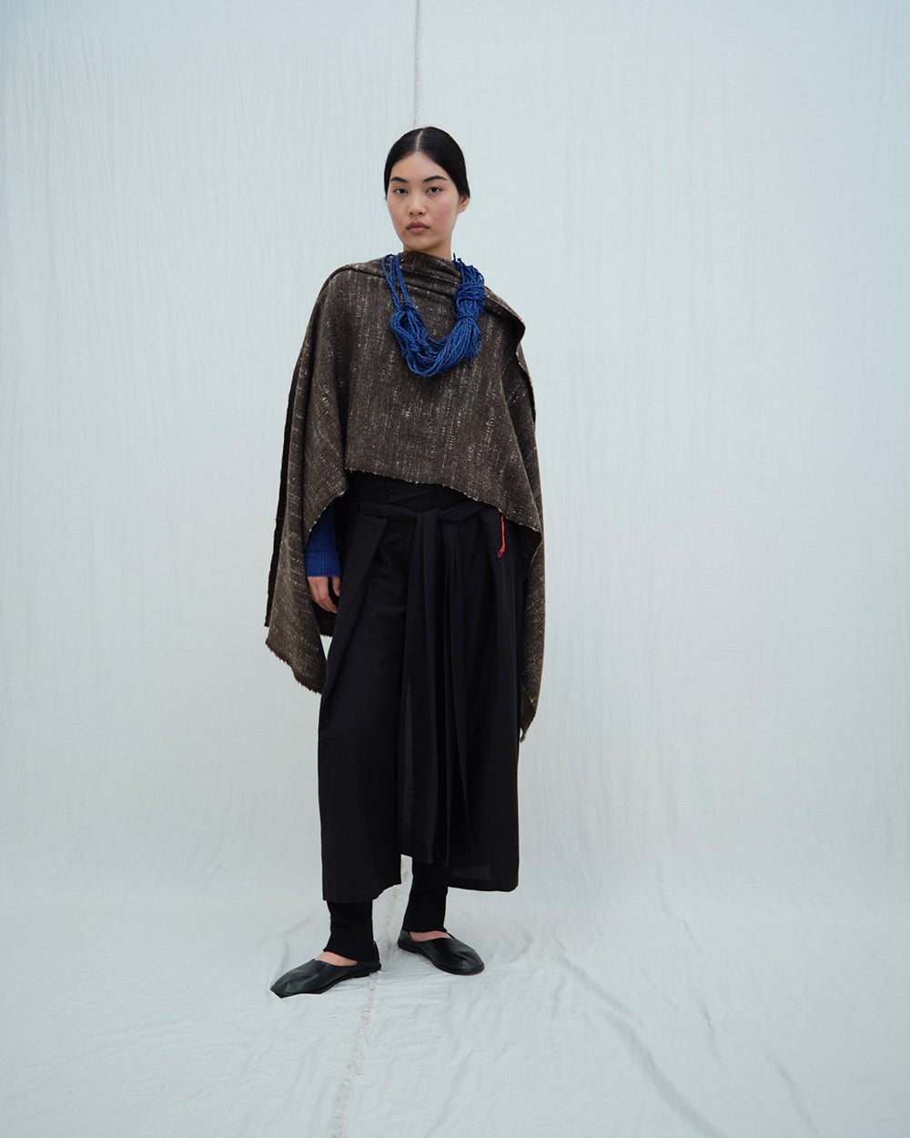 Handspun Yak Wool Scarf, Ethically created at Norlha Atelier