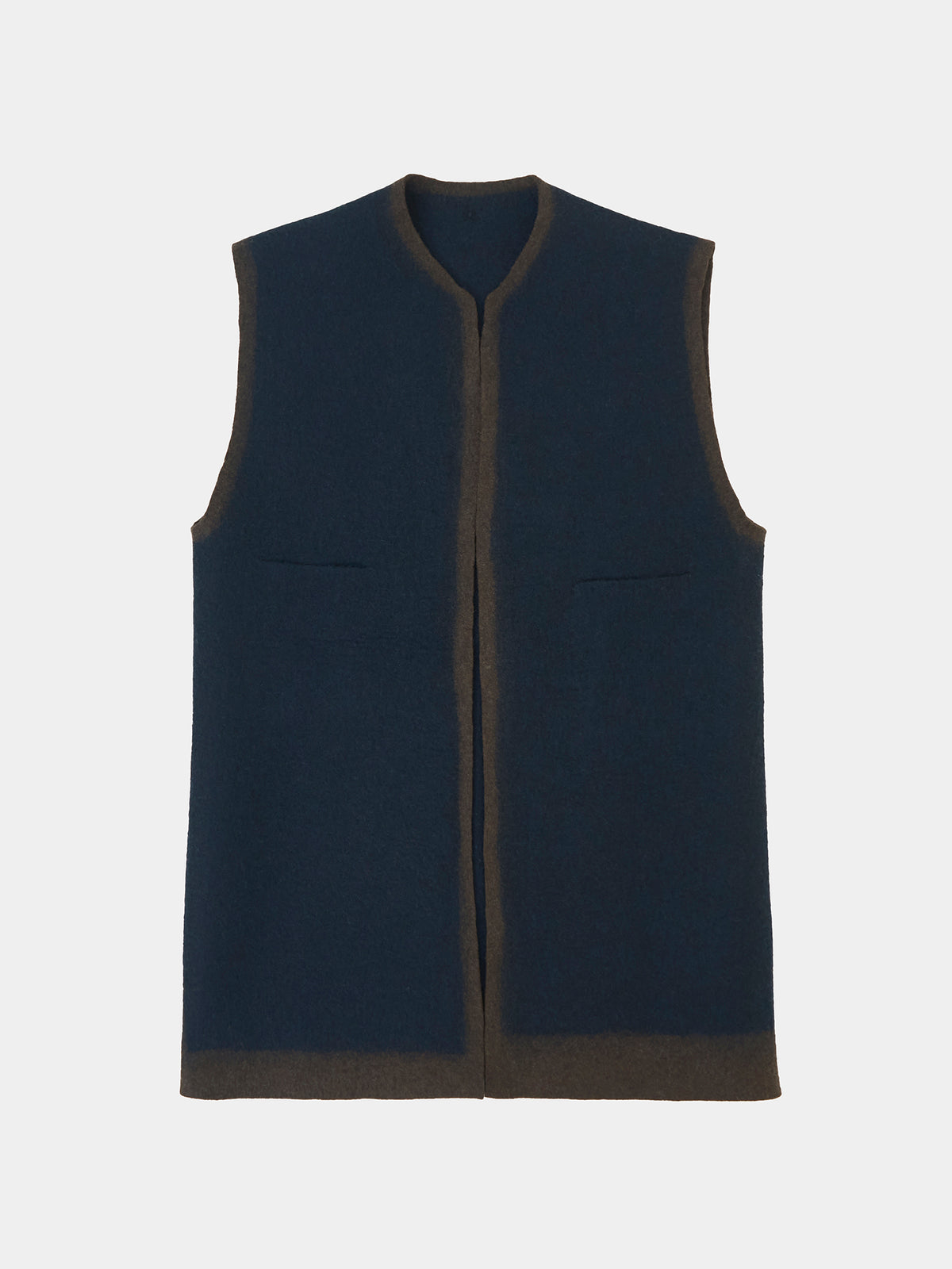 Long Felt Vest. Luxury felt pieces from Norlha Atelier
