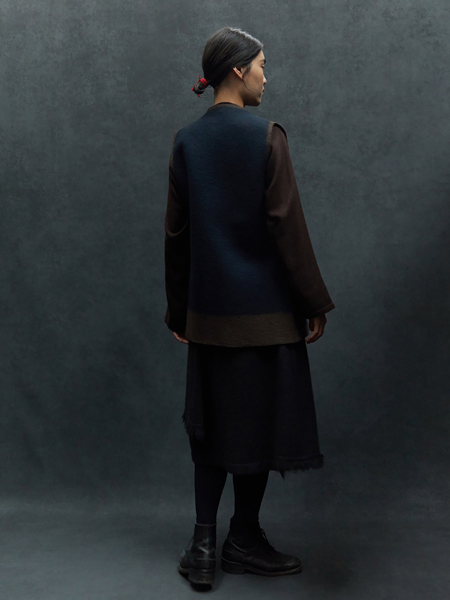 Navy and Brown Edge