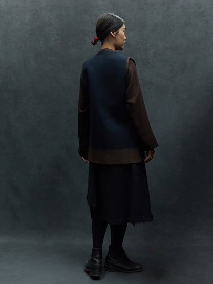 Navy and Brown Edge