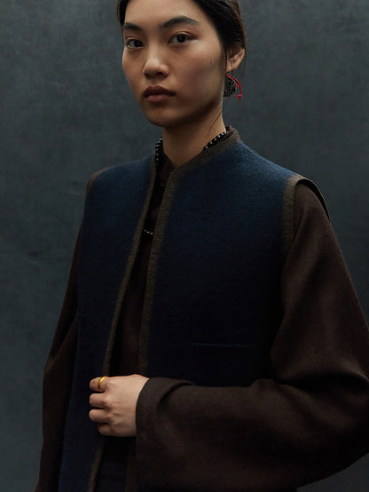 Navy and Brown Edge