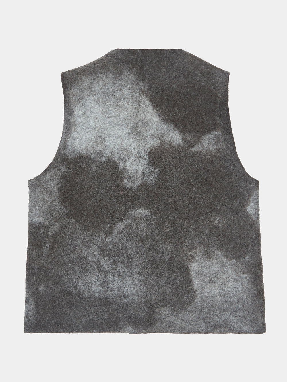 空雅todayful keyneck wool vest FringedNomadBoiledVest_Natural