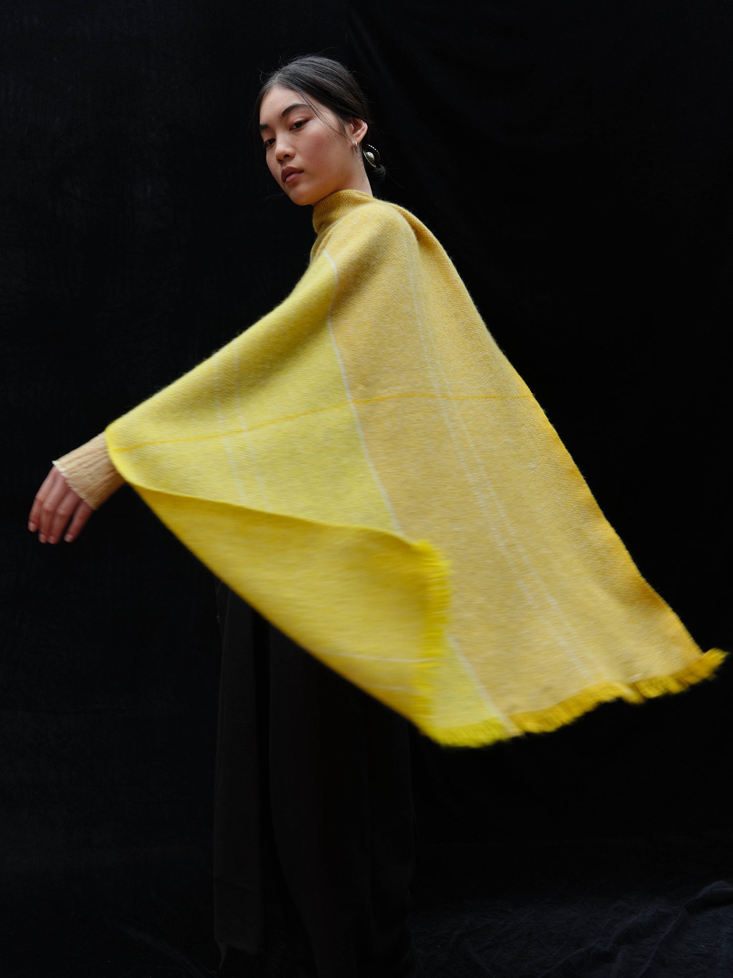 Nomad All Weather Scarf. Deeply soft yak wool scarves handwoven at