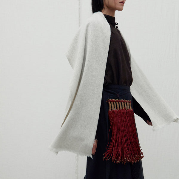 まとめCTHY HIGH-END YAK WOOL FRINGE STOLE CTHY High-End Yak Wool Fringe Stole