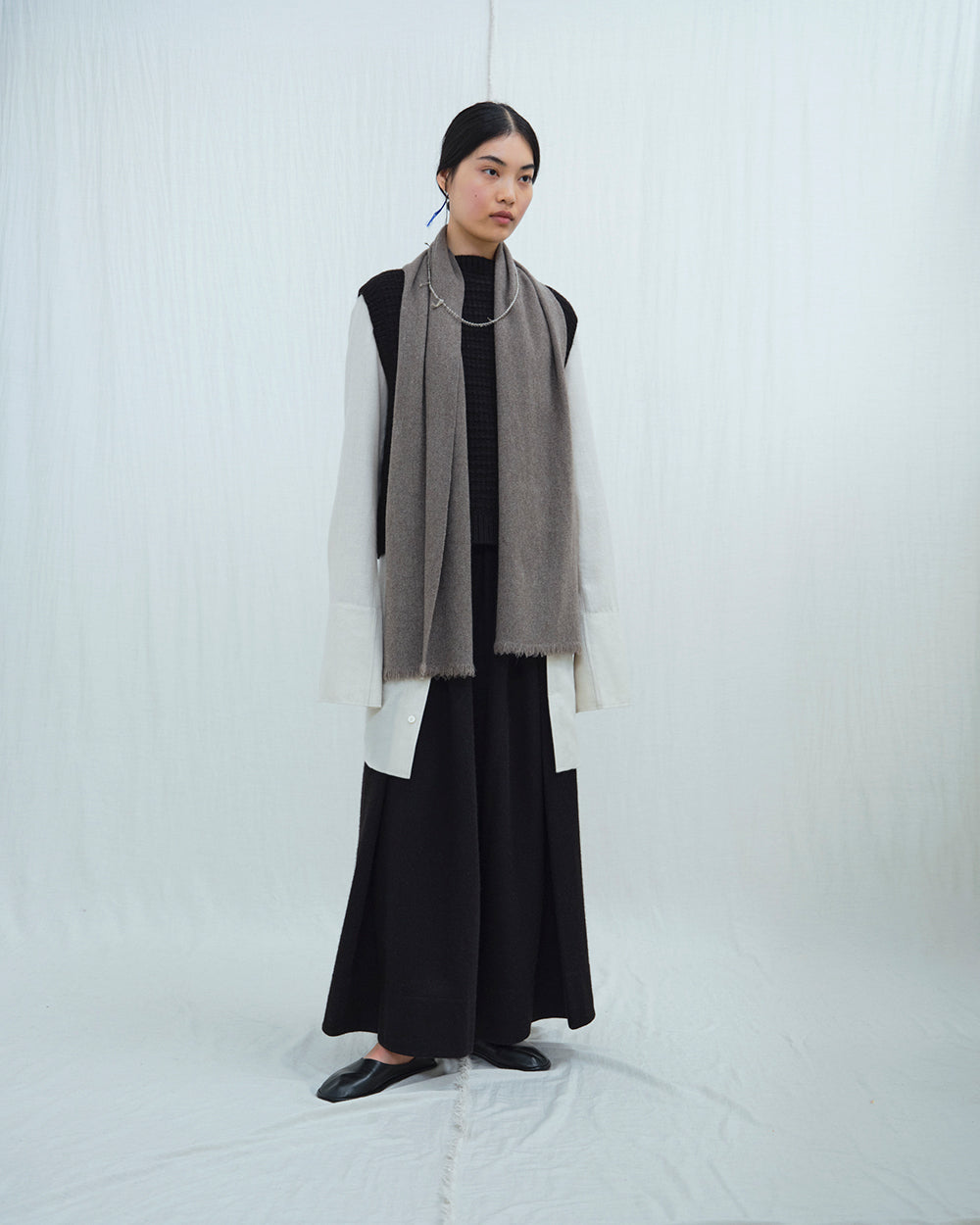 Soft & Warm Classic Yak Wool Skinny Scarf, Ethical Wool, Norlha