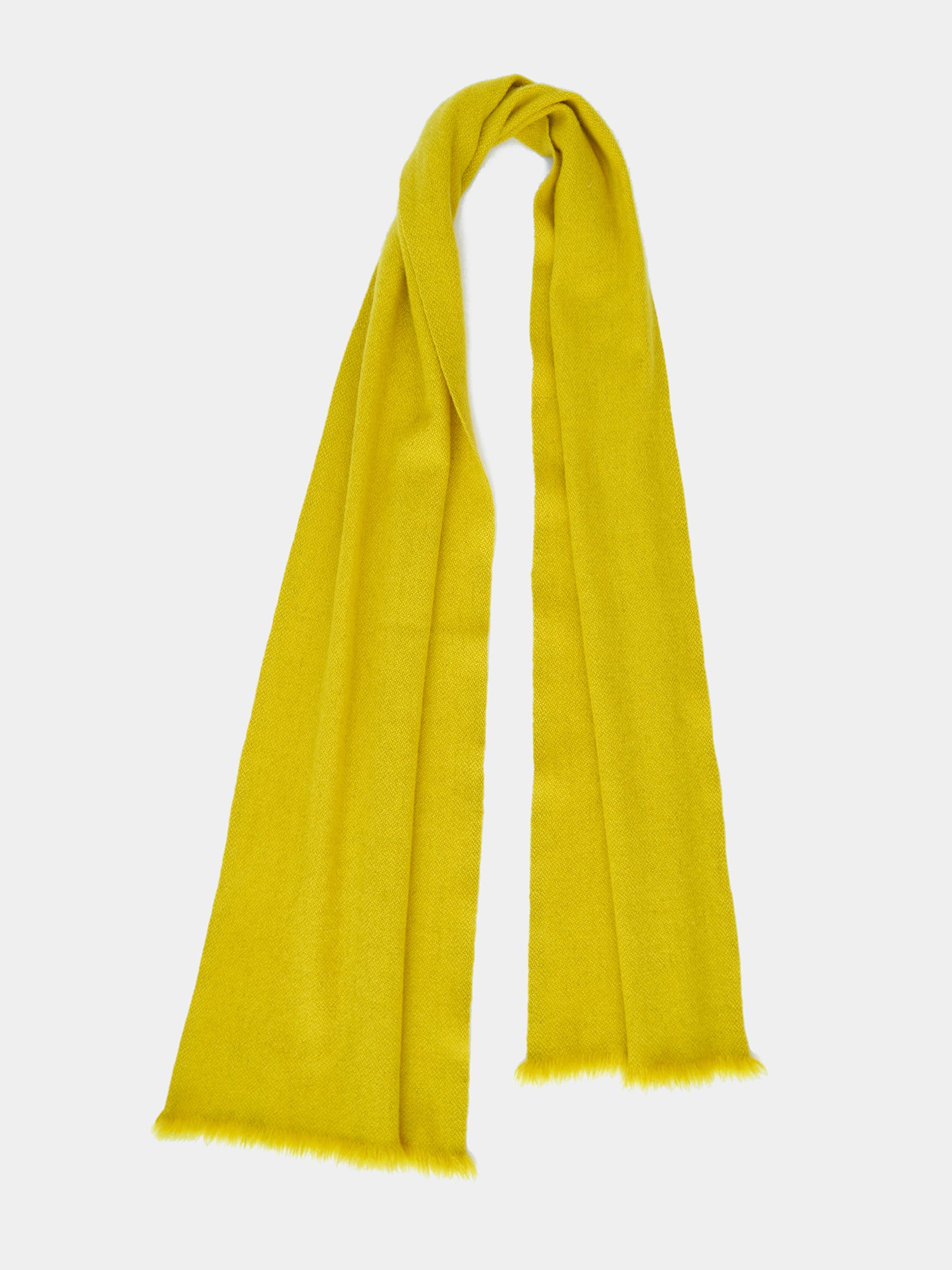 Nomad Classic Skinny Scarf. Dandelion yellow or natural white, Norlha