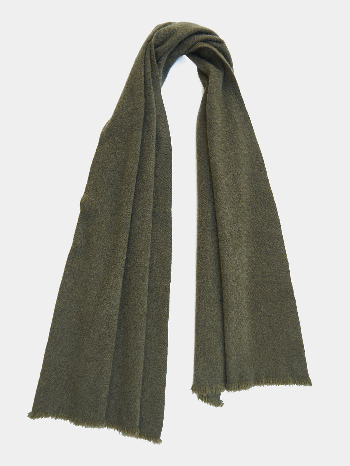 Dense Boiled Herringbone Scarf