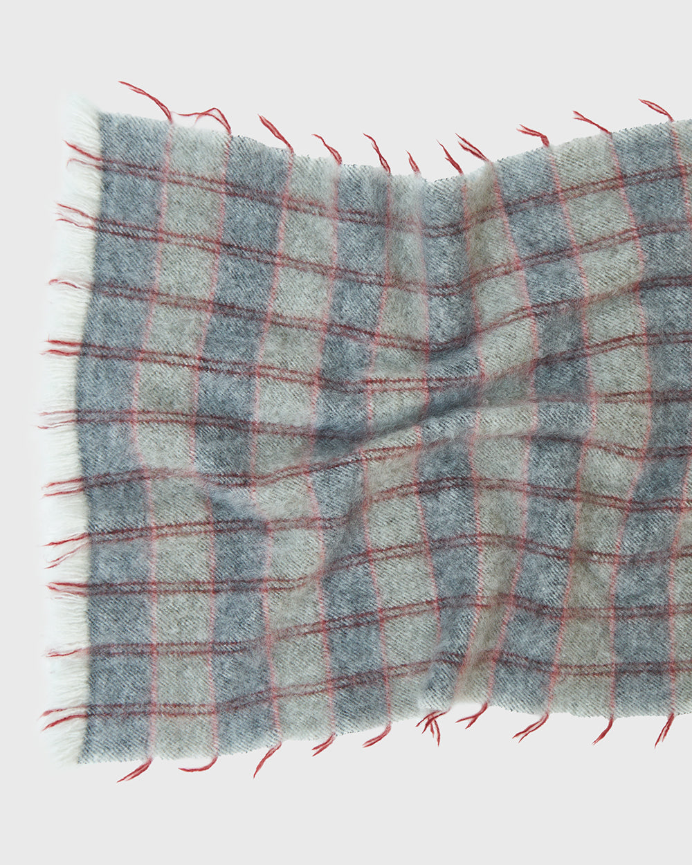 Nomad Dense Boiled Rows Scarf. Luxury yak wool scarves and