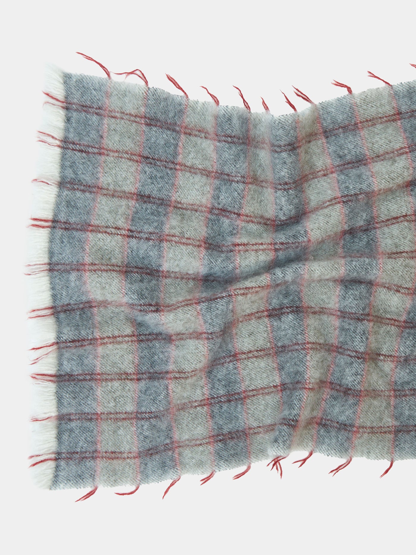 Nomad Dense Boiled Rows Scarf. Luxury yak wool scarves and