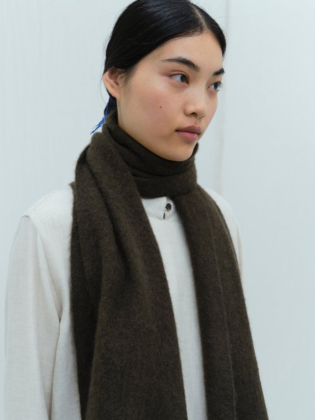 Nomad Net Boiled Skinny Scarf. Luxuriously soft yak wool scarves