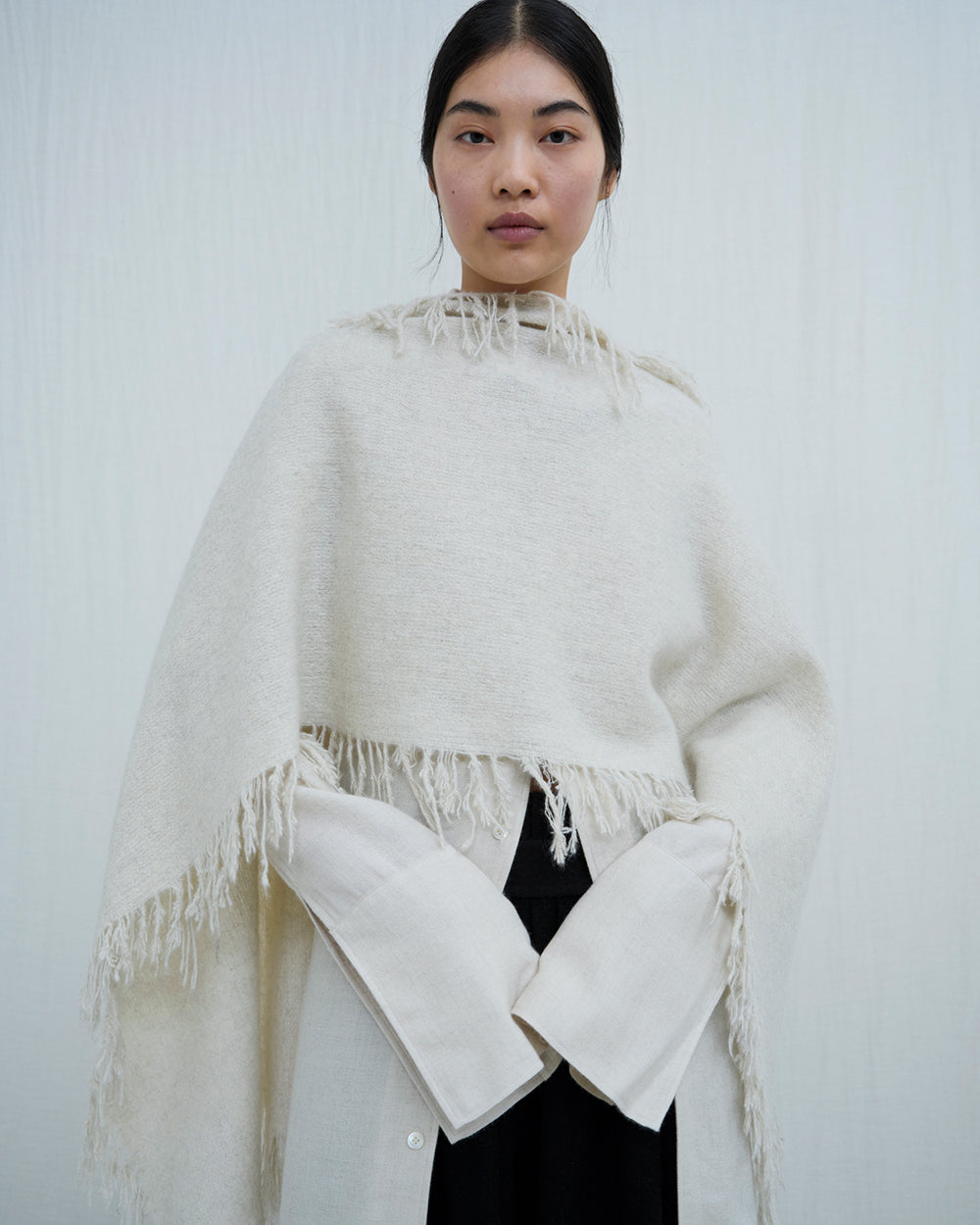 Nomad Net Crest Scarf. Handwoven yak wool scarves and