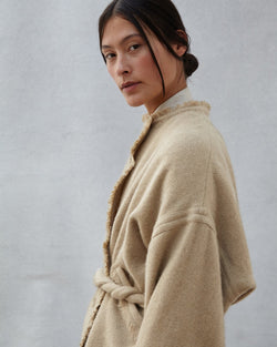 Shepherd's Jacket. Cropped women's Jacket in luxury Yak Wool.
