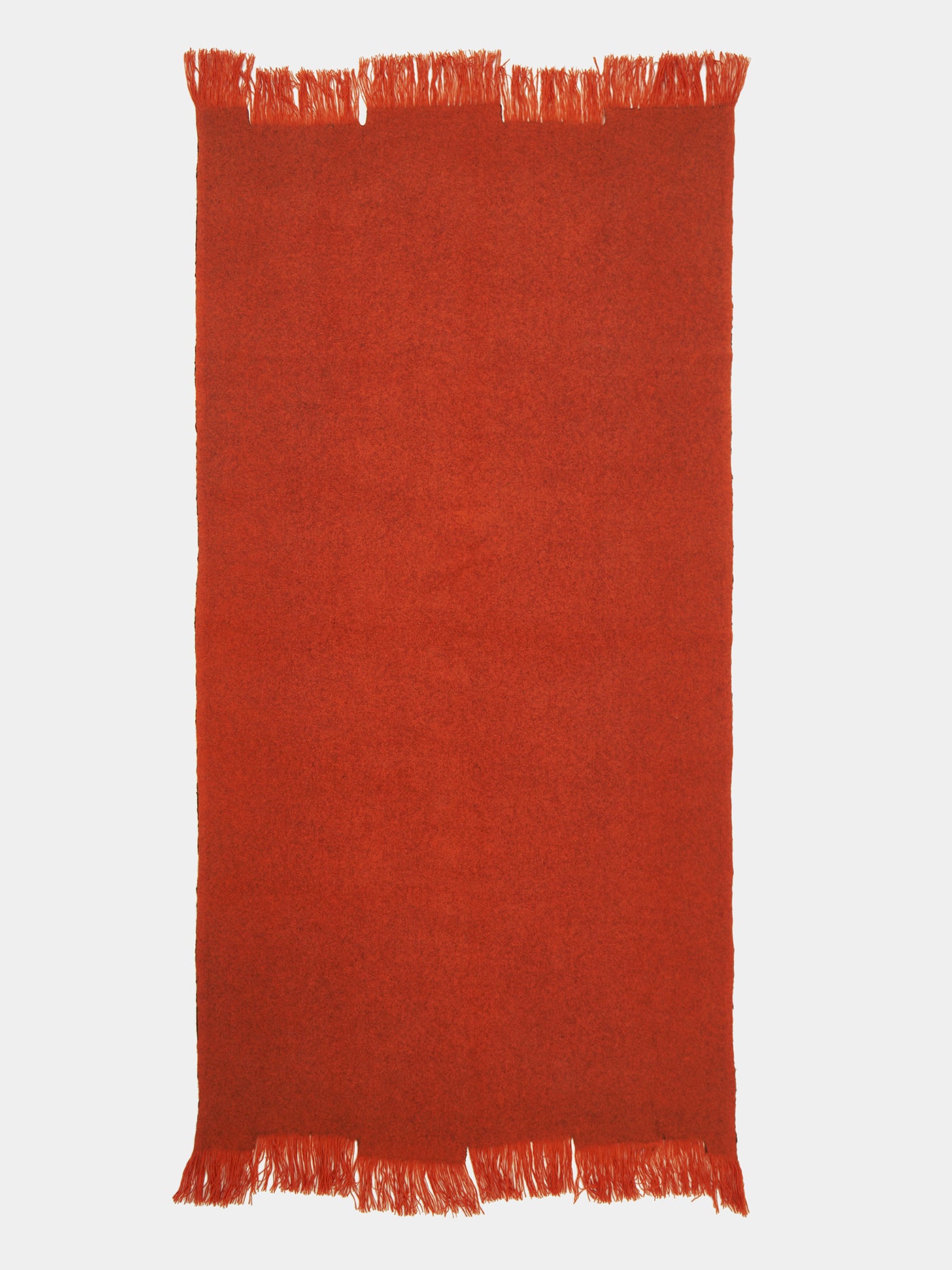 Overfelt Monk Throw. Luxury Orange Blankets and Throws, Norlha