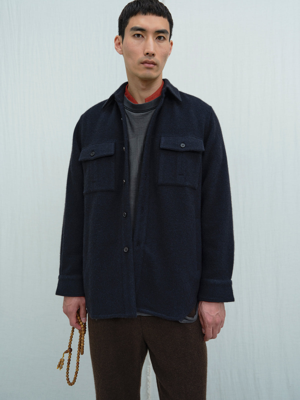 Patch Pocket Shirt Jacket, Ethical Luxury Men