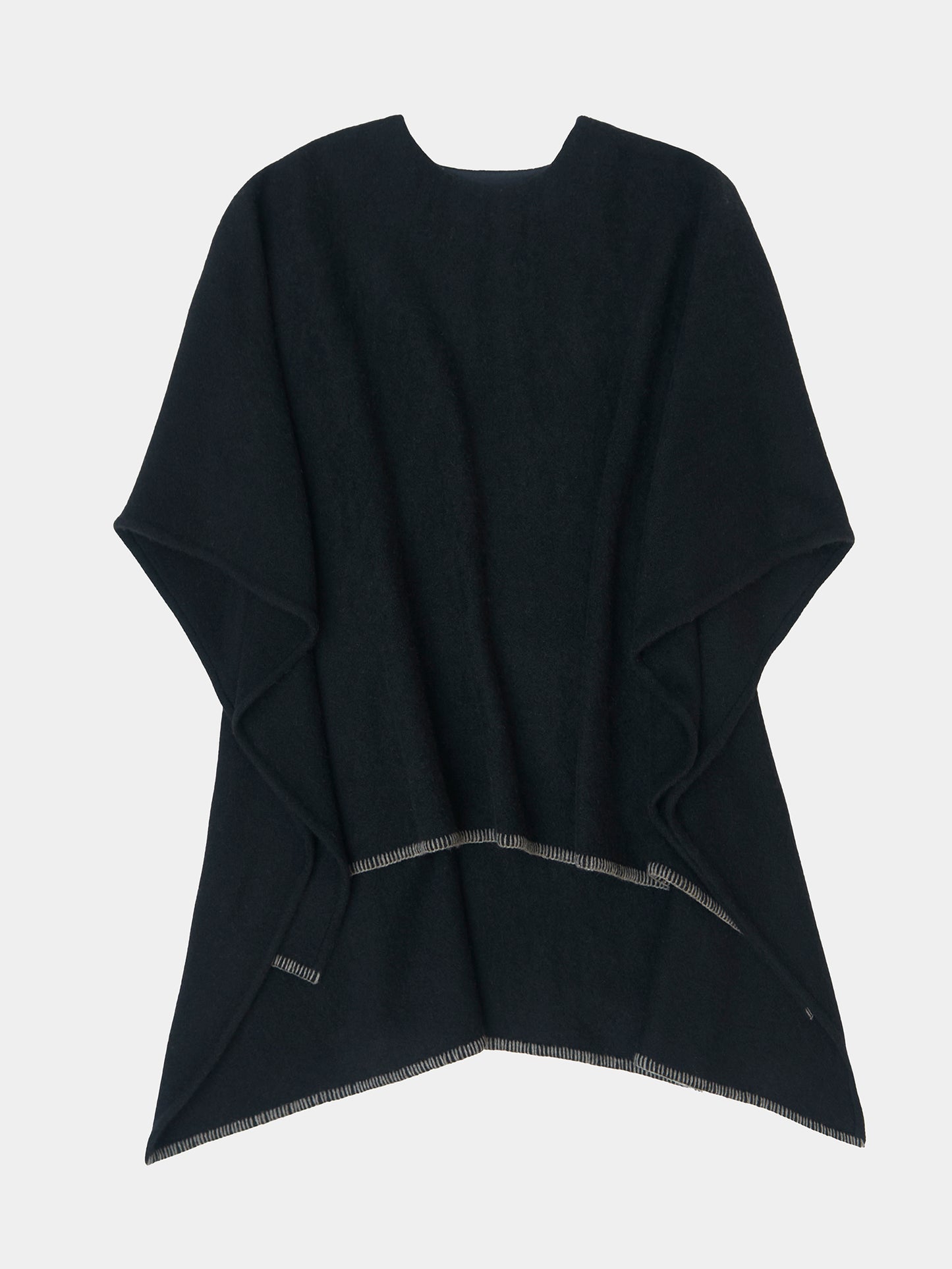 Black with Natural Grey stitching