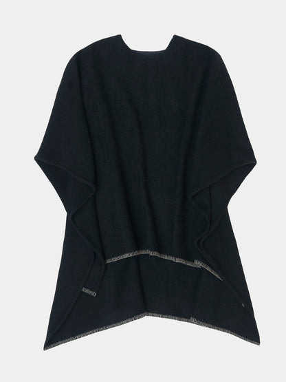 Black with Natural Grey stitching