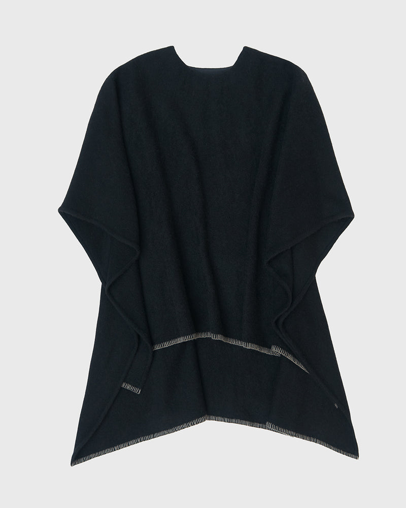 Black with Natural Grey stitching
