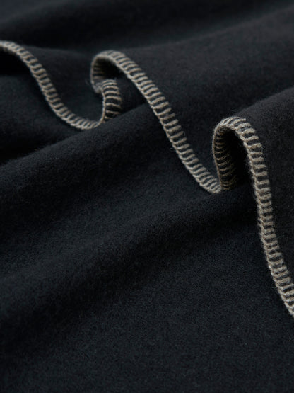 Black with Natural Grey stitching