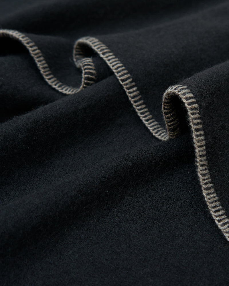 Black with Natural Grey stitching