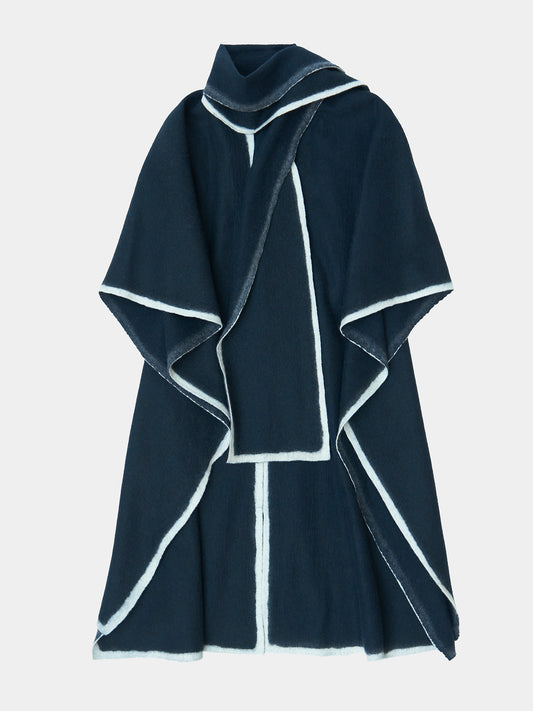 Navy and Natural Yak White