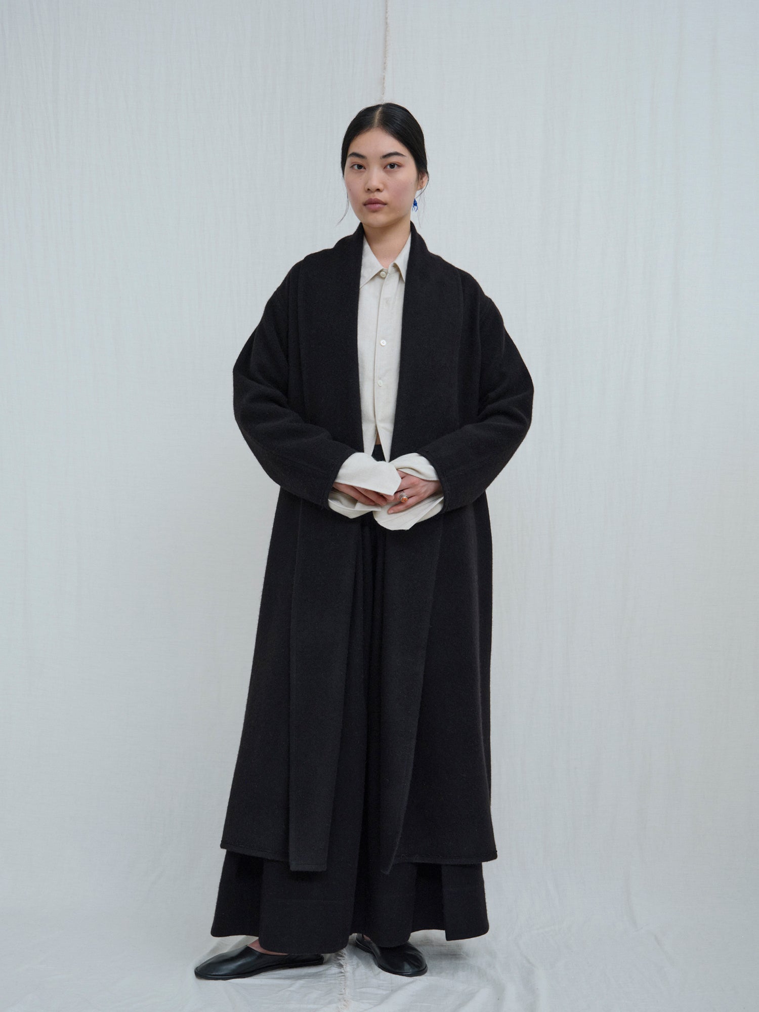Women's Shawl-Collar Coat. Luxuriously soft wool coats from Norlha