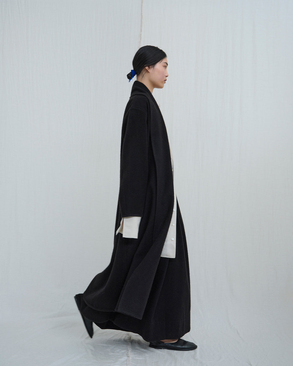 ジャケット・アウター KHOKI 24AW Washed wool coat Black ジャケット・アウター KHOKI 24AW Washed wool coat Black KHOKI