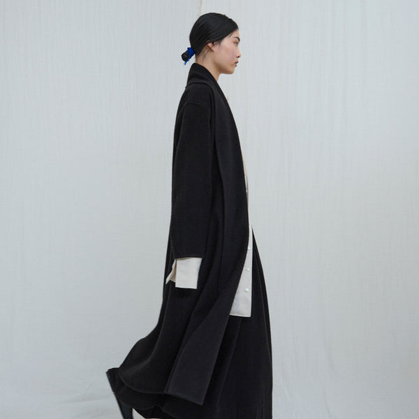 Women's Shawl-Collar Coat. Luxuriously soft wool coats from