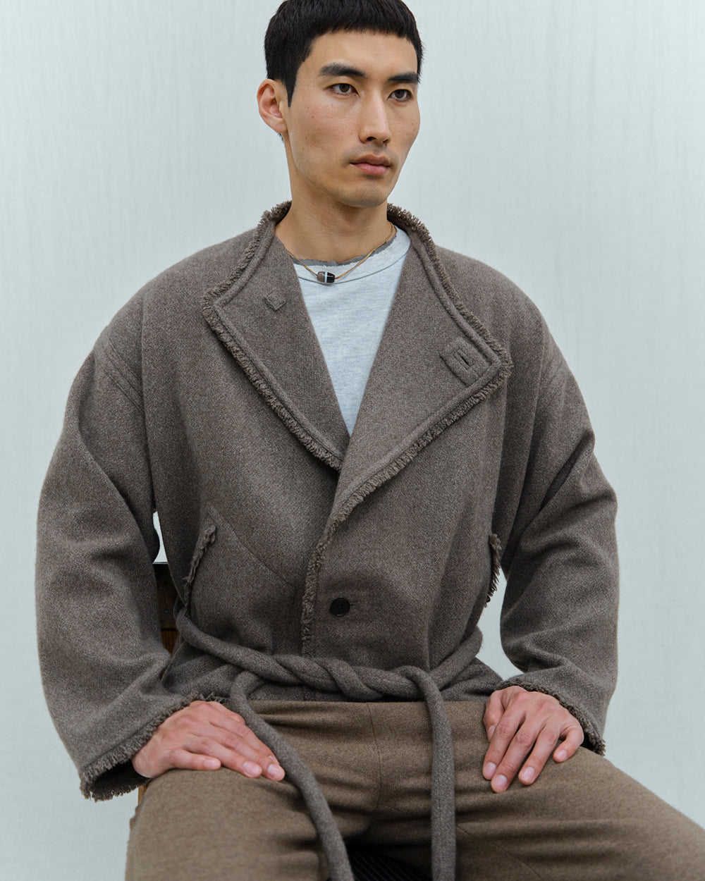 ジャケット・アウター NOKCHA original wool over coat nokcha original】2way quality over trench coat/