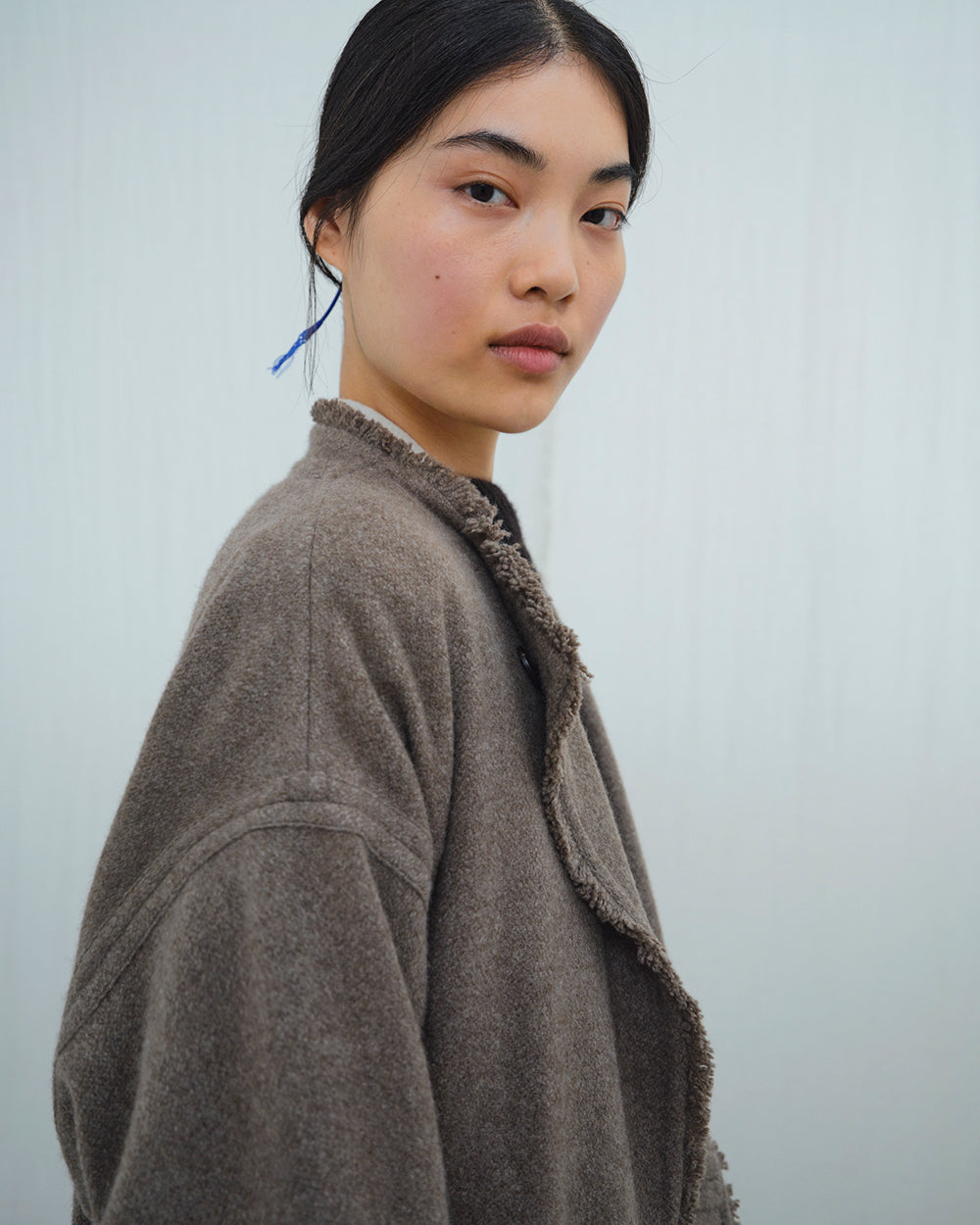 ダルDhal Shetland-Wool sarge Boiled Coat ダルDhal Shetland-Wool sarge Boiled Coat ダルDhal Shetland