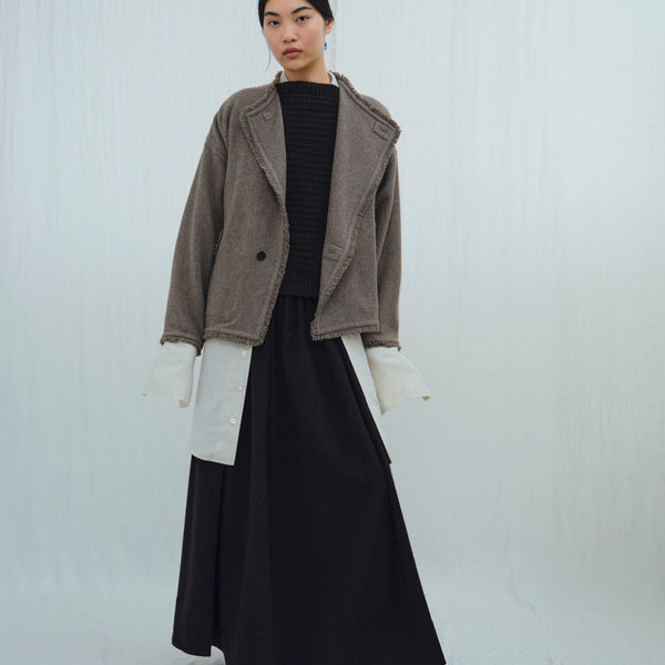 Dense Boiled Shepherd's Jacket. Yak Wool outerwear from Norlha