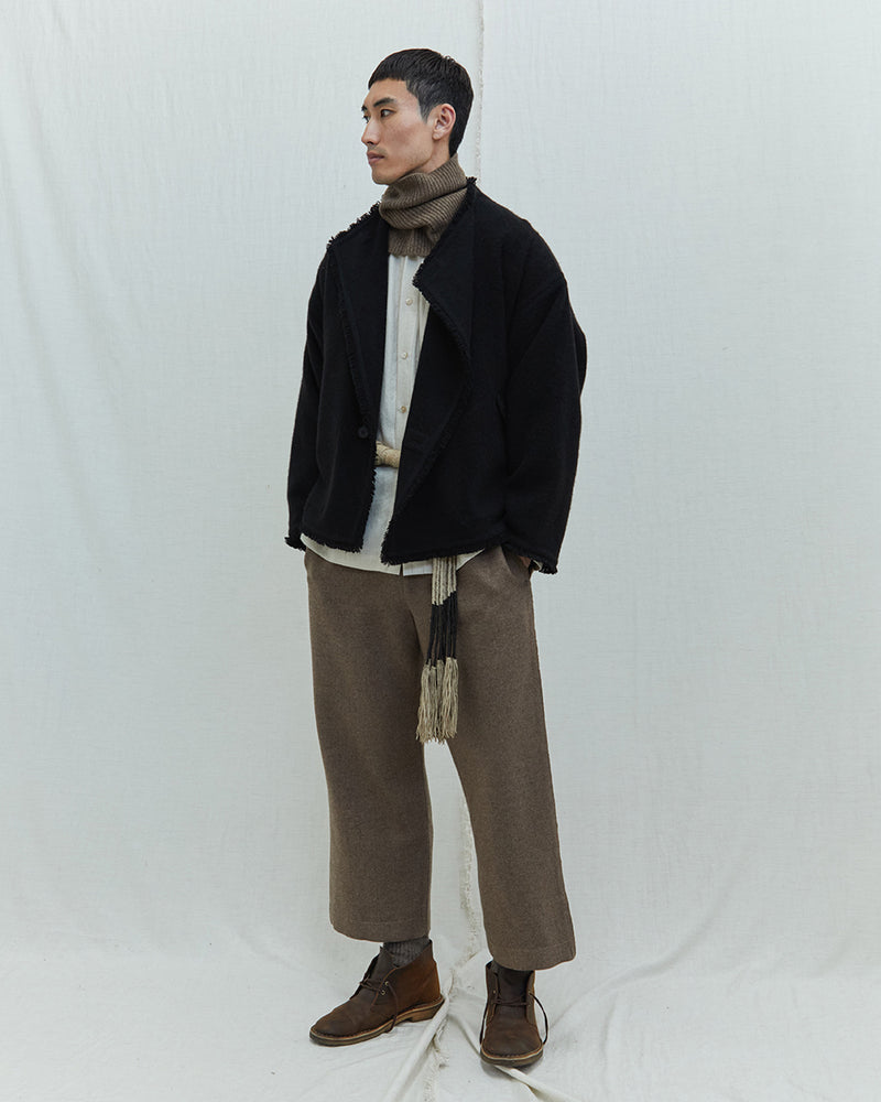 Dense Boiled Shepherd's Jacket. Yak Wool outerwear from Norlha