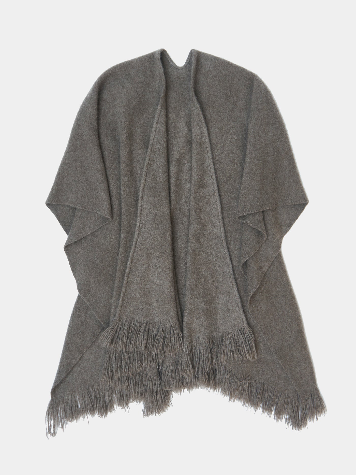 Split Cape. Luxury yak wool capes and ponchos from Norlha Atelier