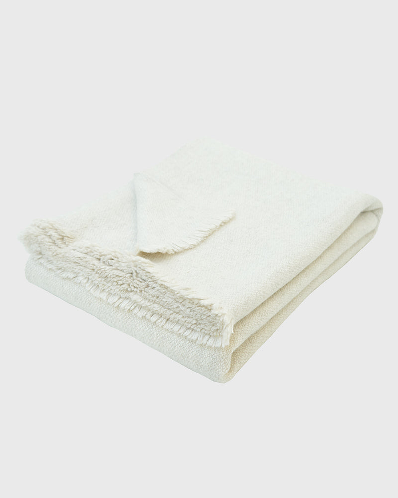 Superwrap Handspun Blanket (Natural White Base)